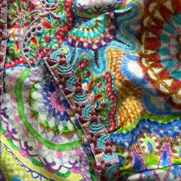 JOHNNY WAS- silk floral LEENA tunic top - Picture 11 of 11